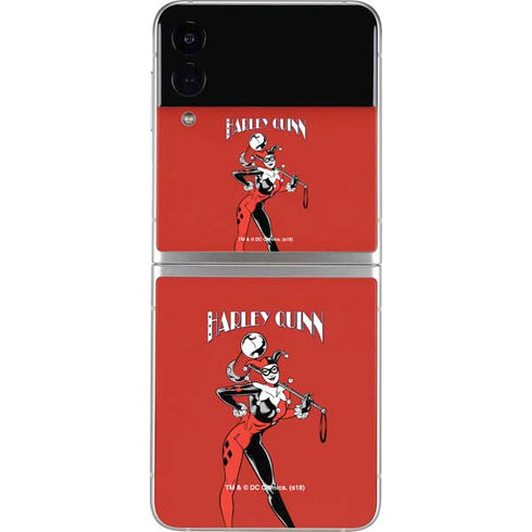 DC Comics Harley Quinn Classic Art Pose Galaxy Z Flip4 5G Skin